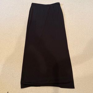Black maxi skirt